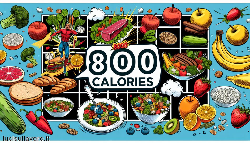 Allenamento fisico moderato -  800 calorie al giorno » Dieta a basso contenuto calorico