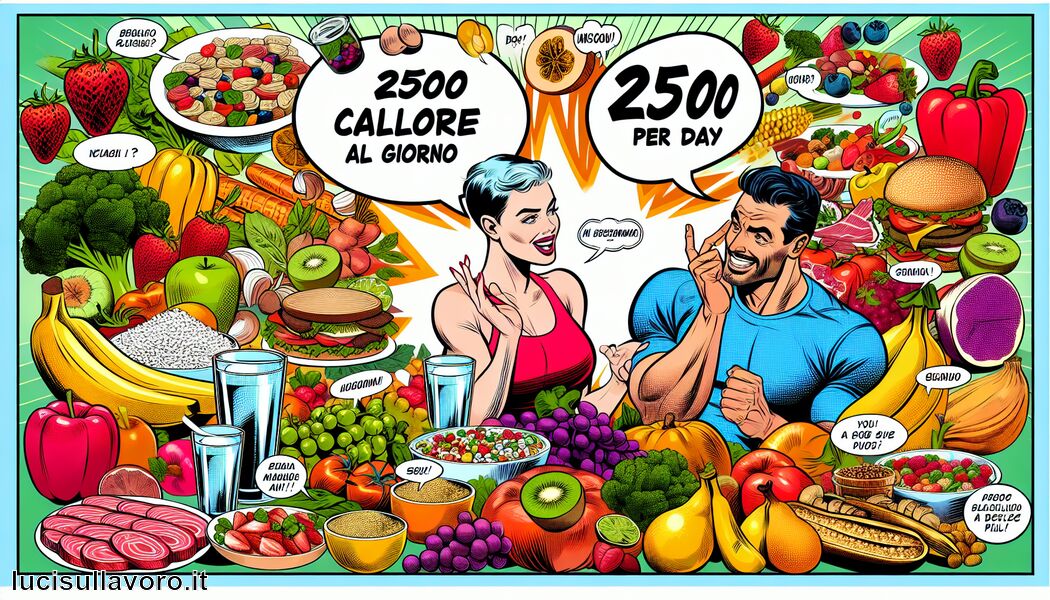 Cena ricca di proteine e verdure -  2500 calorie al giorno » Alimentazione per chi ha bisogno di più energie